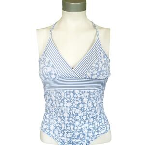 VINEYARD VINES Otomi print Sconset swim one piece bathing suit blue Size XXS NEW